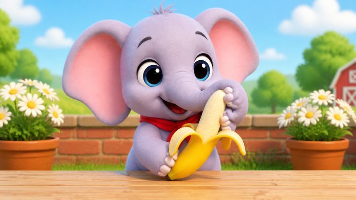 A yellow banana. 一根黄香蕉。