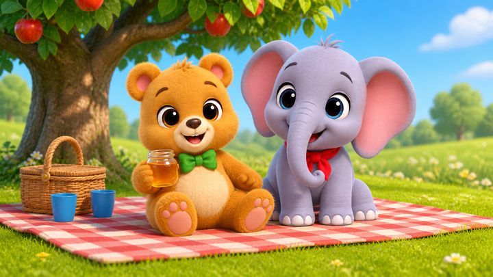 My friend bear. 我的朋友熊。