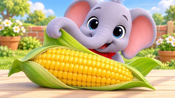 Yellow corn. 黄玉米。